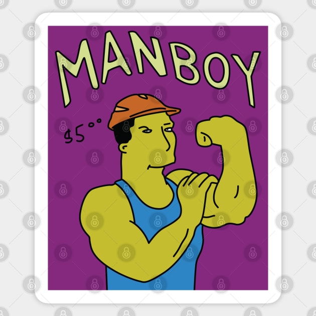 Manboy Comic Sticker by saintpetty